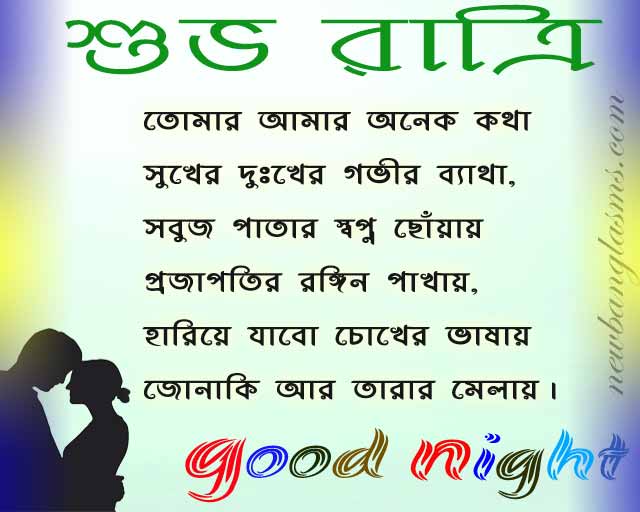 bengali good nigt shayari image subha ratri photo